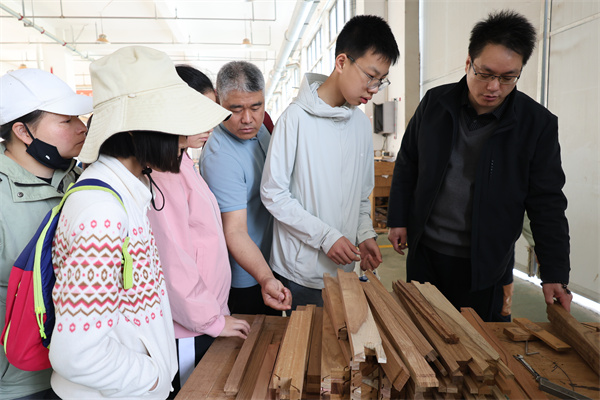 图六 线路三在长丰县的红木文化馆体验基础木作与鲁班锁拼装.jpg 图六 线路三在长丰县的红木文化馆体验基础木作与鲁班锁拼装.jpg